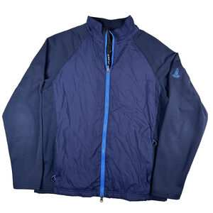 Zero Restriction Jacket Tour Series Full Zip Golf Windbreaker Men's Size S Blue